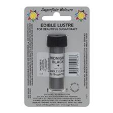 Picture of SUGARFLAIR EDIBLE MIDNIGHT BLACK EDIBLE LUSTRE POWDER 2G